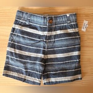 Marshalls Blue and White Striped Kids Shorts